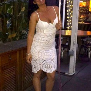 White Dress w/ Bra like top